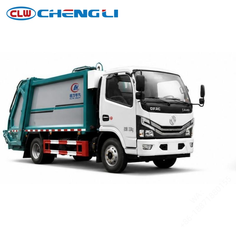 รถเก็บขยะอัดท้าย Dongfeng 7.36 ตัน 4×2 ตัวบรรจุ 4–6 ลบ.ม. เบาตัว 21 ตัวเลือกเครื่องยนต์