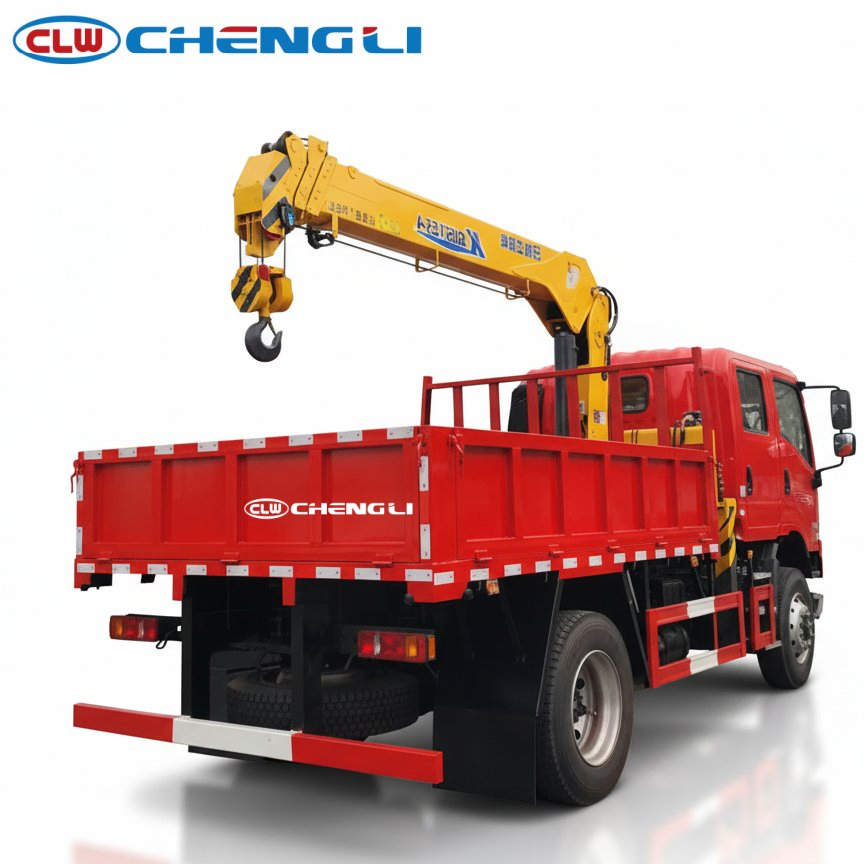 รถเครน 4×4 ภาพประกอบที่ 4 แสดงห้องโดยสารสองแถว