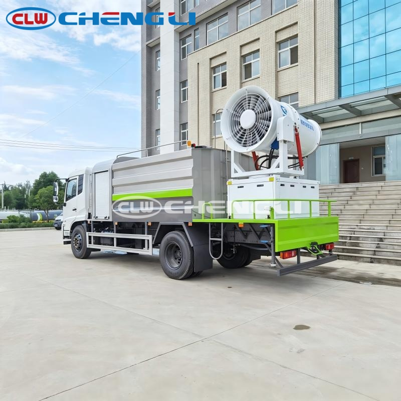 รถควบคุมฝุ่น Dongfeng ภาพประกอบที่ 4 แสดงชุดควบคุมและส่วนประกอบ