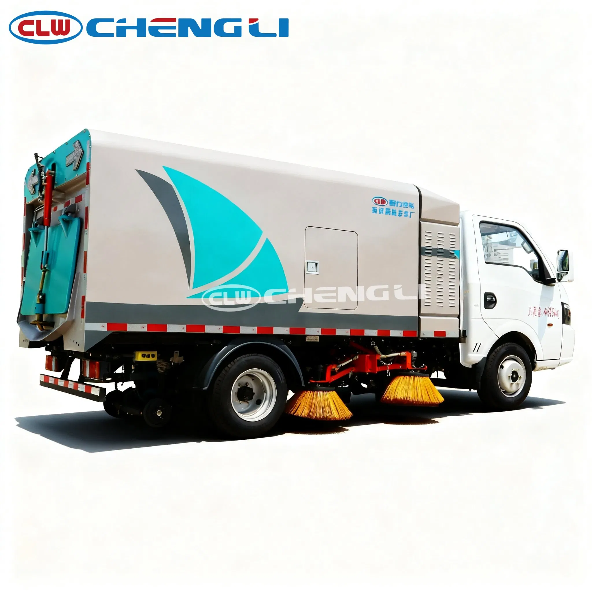รถกวาดถนนไฟฟ้า Dongfeng Huashen ด้านข้างอีกฝั่ง