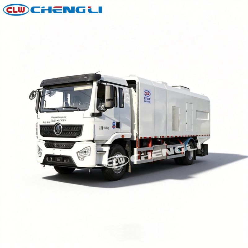 รถล้าง-กวาดถนนไฟฟ้า 18 ตัน CL5180 แชสซี Shacman แบต LFP 264/315 kWh