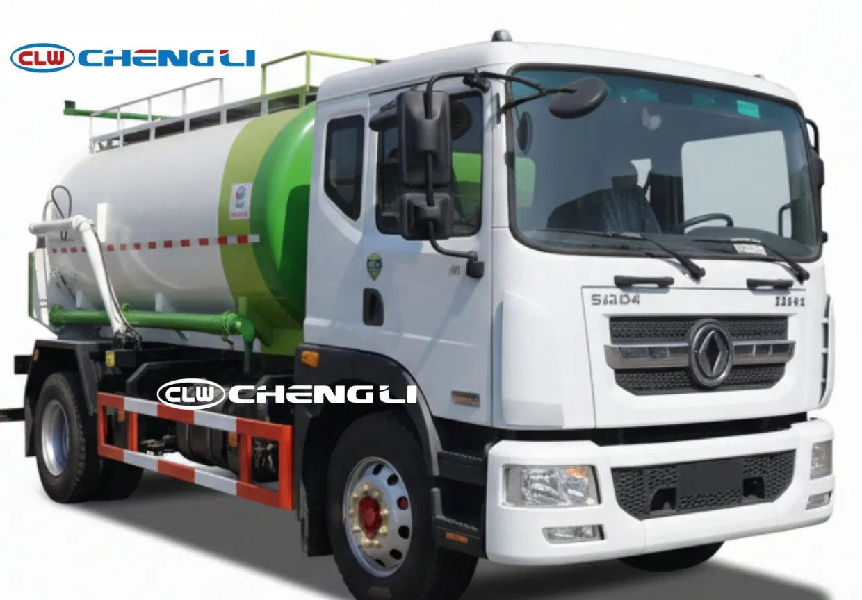 รถเก็บขยะเศษอาหาร Dongfeng D9 4×2 ถังกลม 10 ลบ.ม. เครื่องยนต์ Cummins 195 แรงม้า