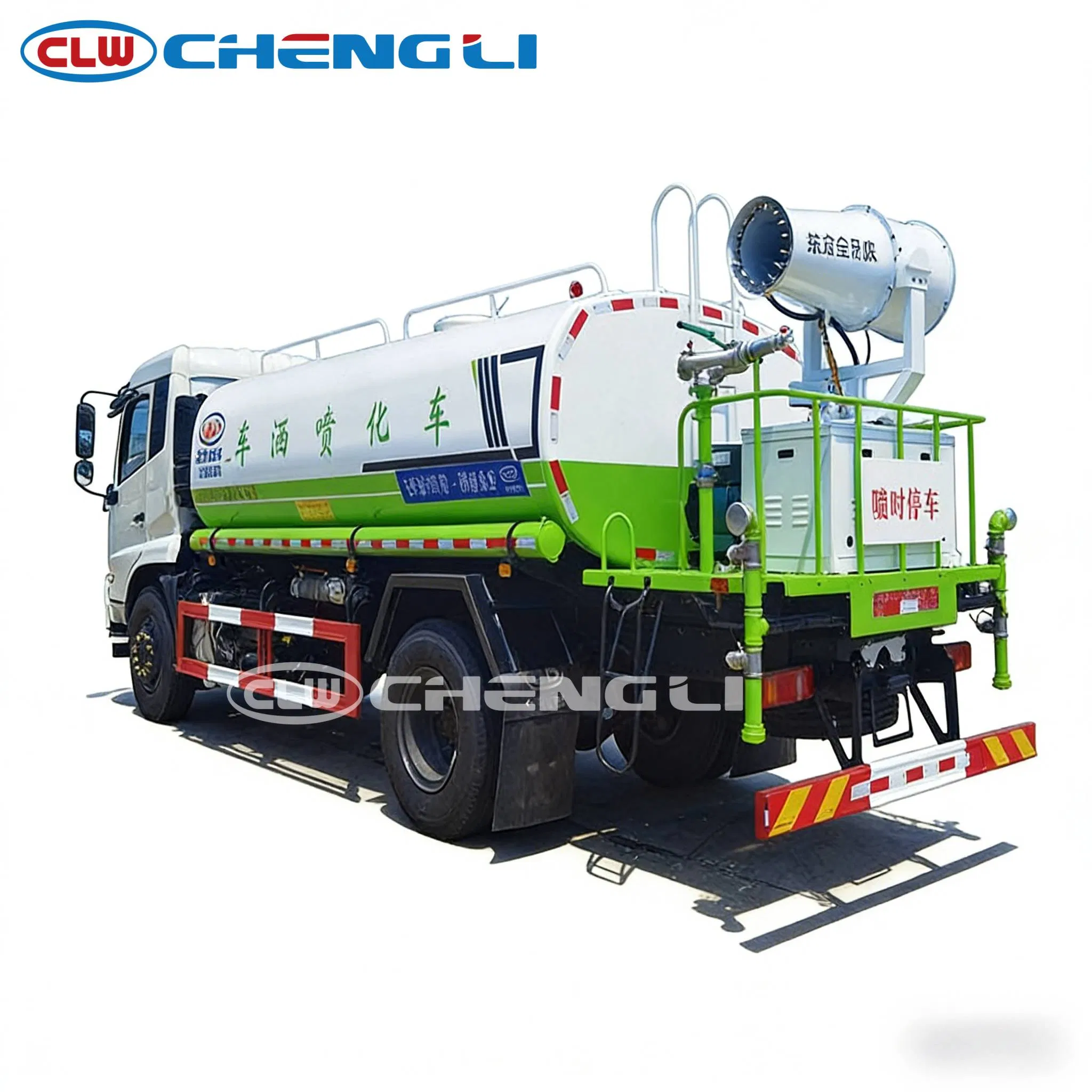 รถฉีดพ่นฝุ่น-รดต้นไม้ Dongfeng 18 ตัน 4×2 ถัง 10.6 ลบ.ม. ปืนน้ำหมุนได้ 180°+ยืด พร้อมปืนฉีดละอองน้ำ
