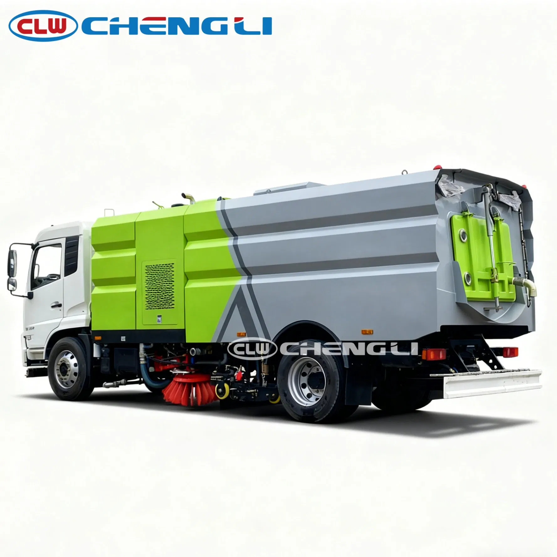รถกวาดถนน Dongfeng Tianjin มุมด้านหลัง