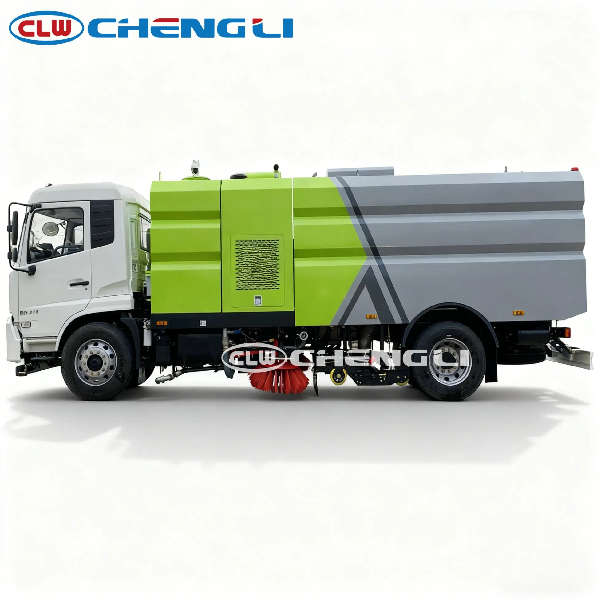 รถกวาดถนน Dongfeng Tianjin ด้านข้างฝั่งตรงข้าม