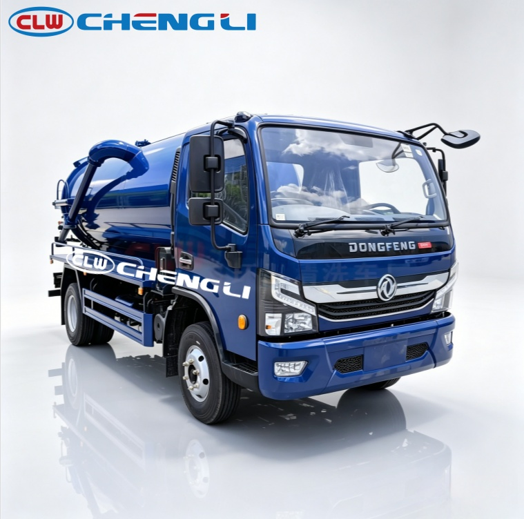 รถดูดสิ่งปฏิกูล Dongfeng 4×2 ถัง 7,500–8,000 ลิตร น้ำหนักรวม 12 ตัน