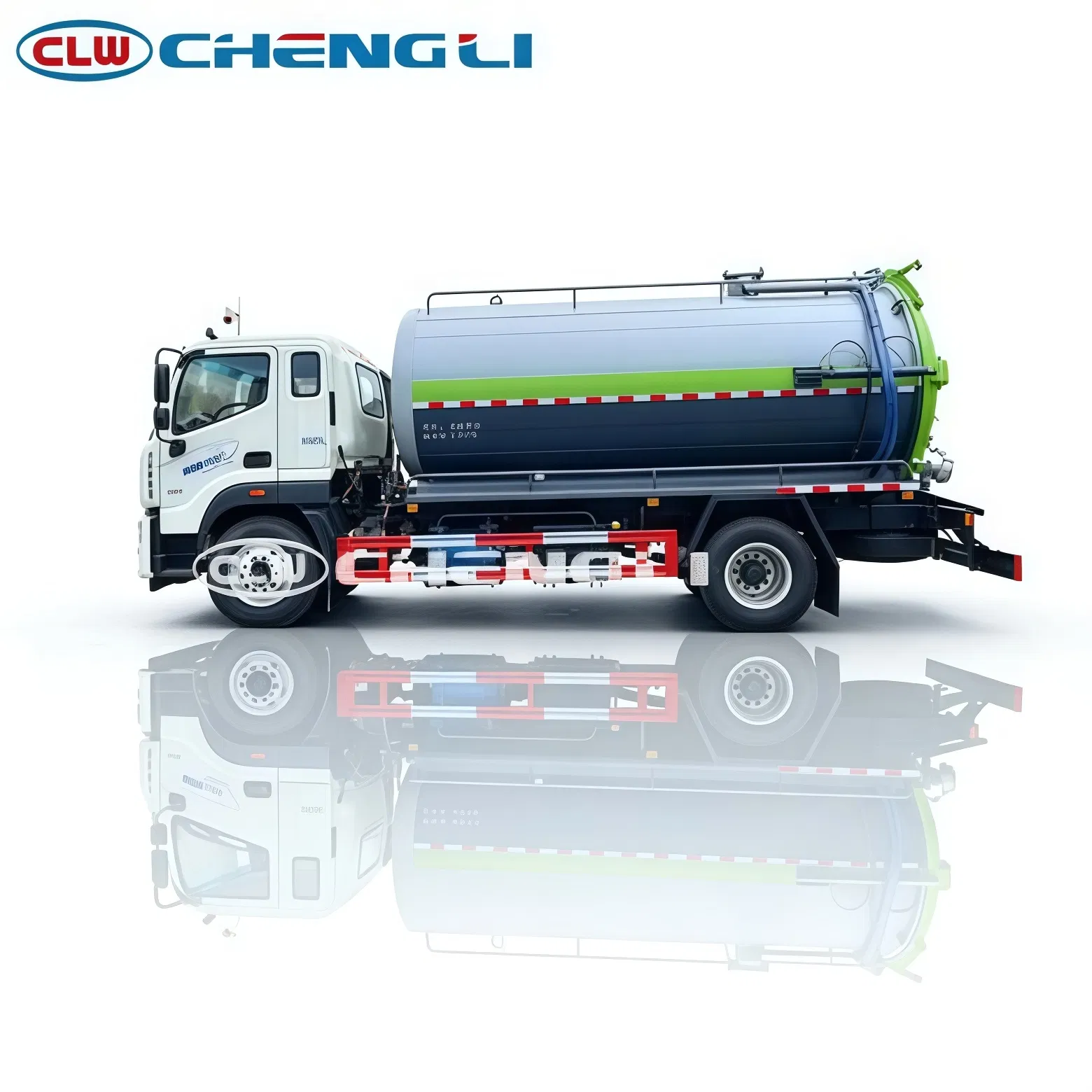 รถดูดสิ่งปฏิกูล Foton ภาพประกอบที่ 3 แสดงถังเก็บและปั๊ม SK-15