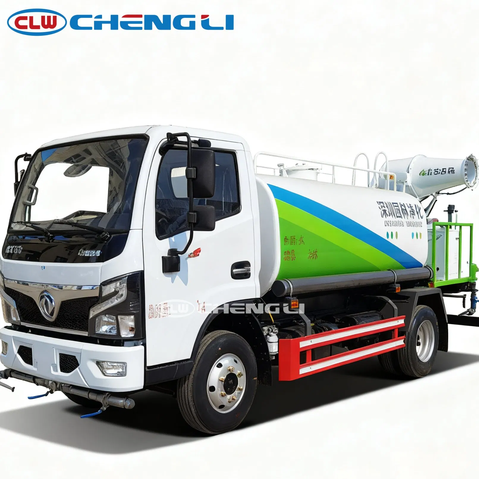 รถบรรทุกน้ำ Dongfeng D6 ภาพประกอบที่ 5 แสดงชุดหัวฉีดและอุปกรณ์ท้ายรถ