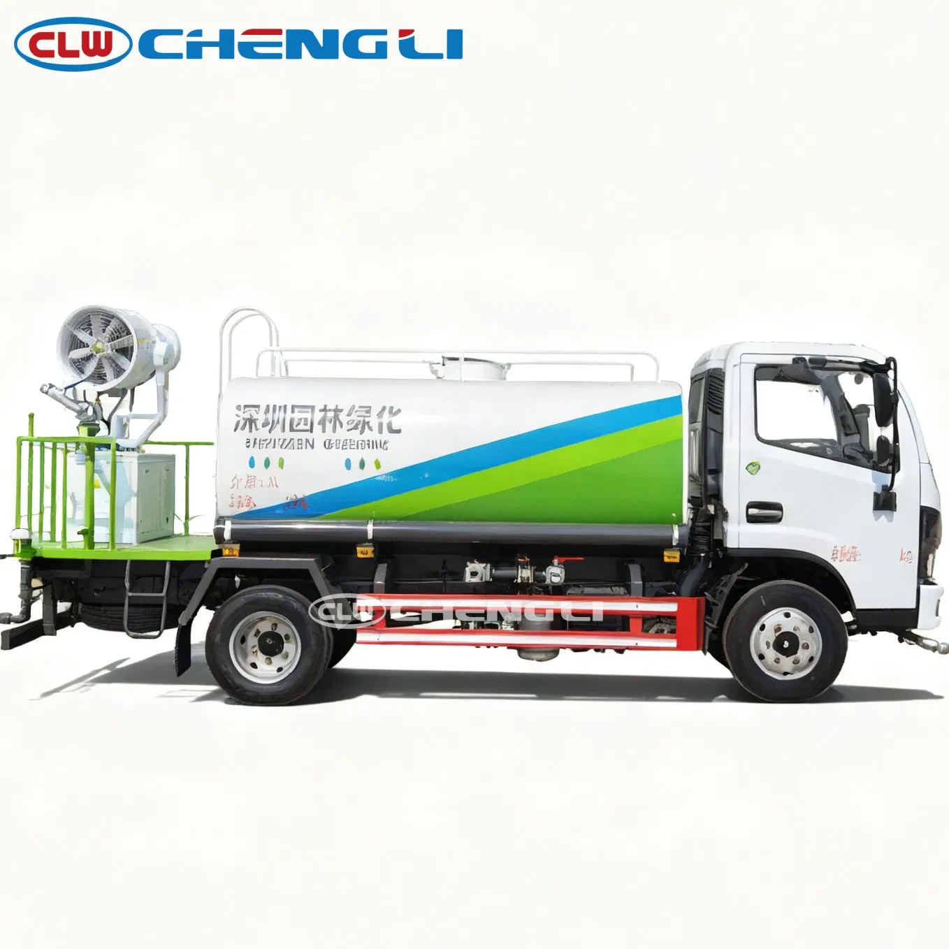 รถบรรทุกน้ำ Dongfeng D6 ภาพประกอบที่ 2 แสดงตัวรถและถังน้ำ